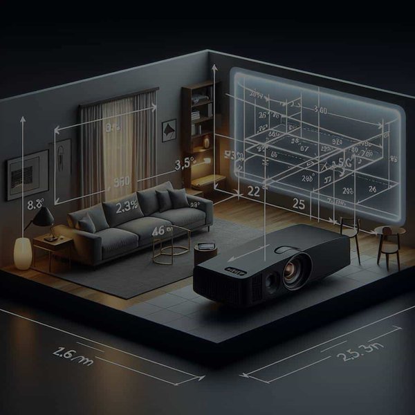 What's the Optimal Placement for a Home Theater Projector for Maximum Screen Size?